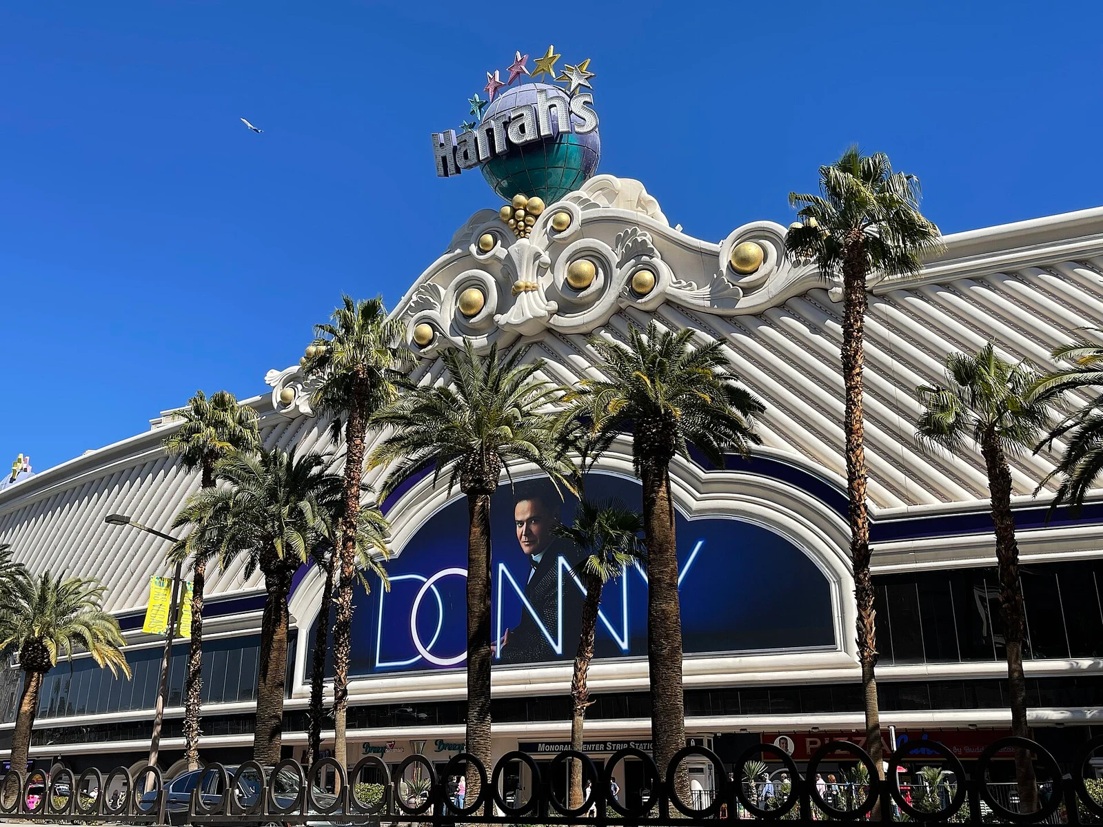Harrah’s Las Vegas exterior in March 2022
