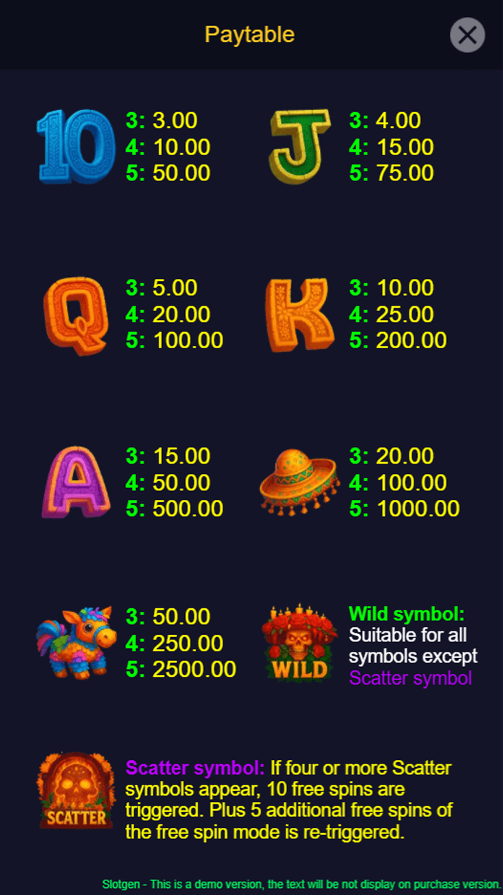 Fiesta of Fortune  - HTML5 Game