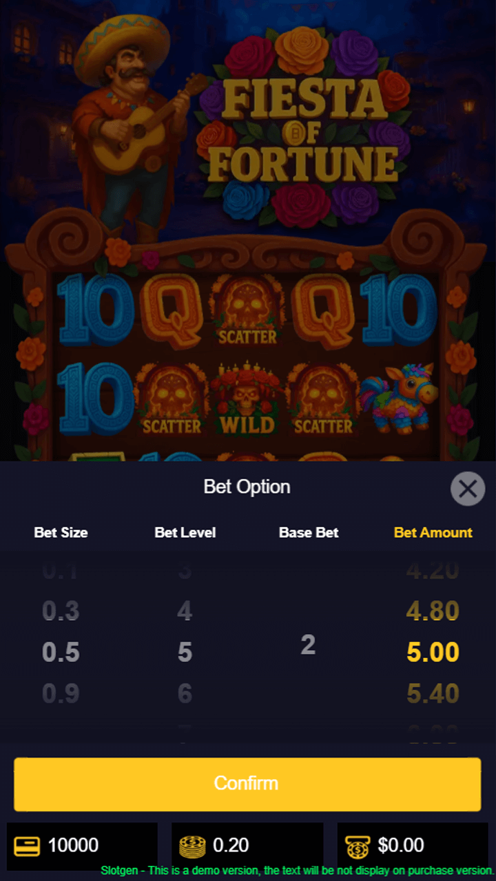 Fiesta of Fortune  - HTML5 Game