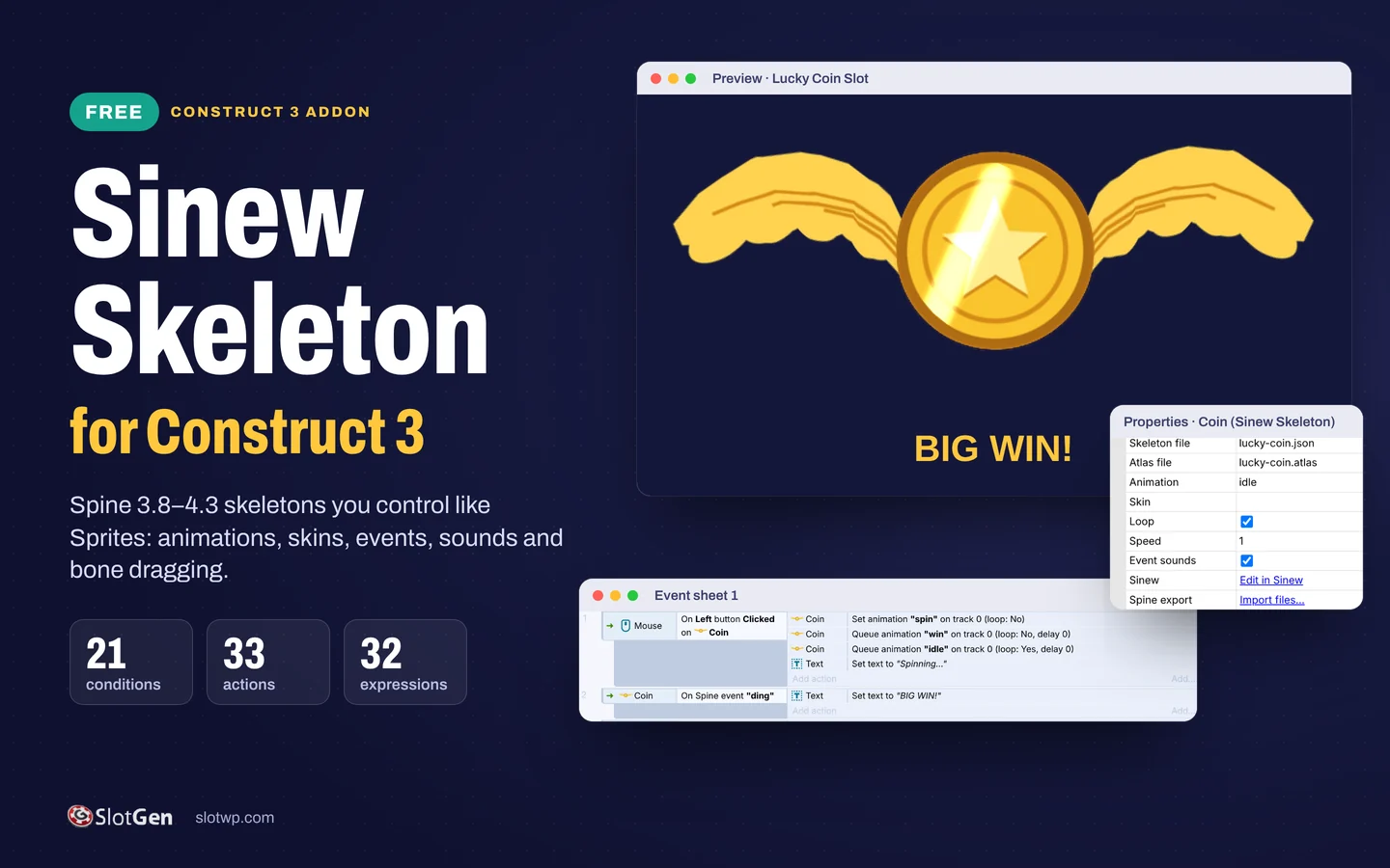 Sinew for Construct 3